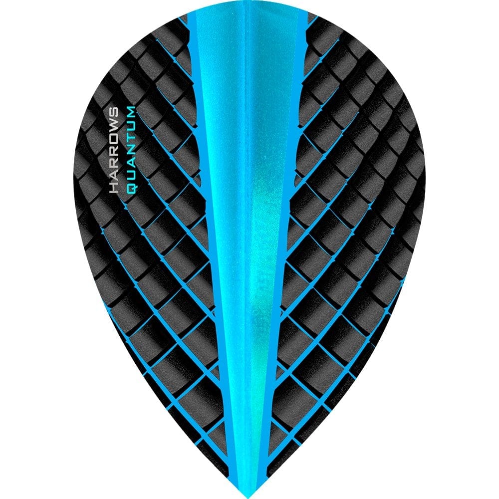 *Harrows Quantum Dart Flights - 3D Effect - 100 Micron - Pear Aqua