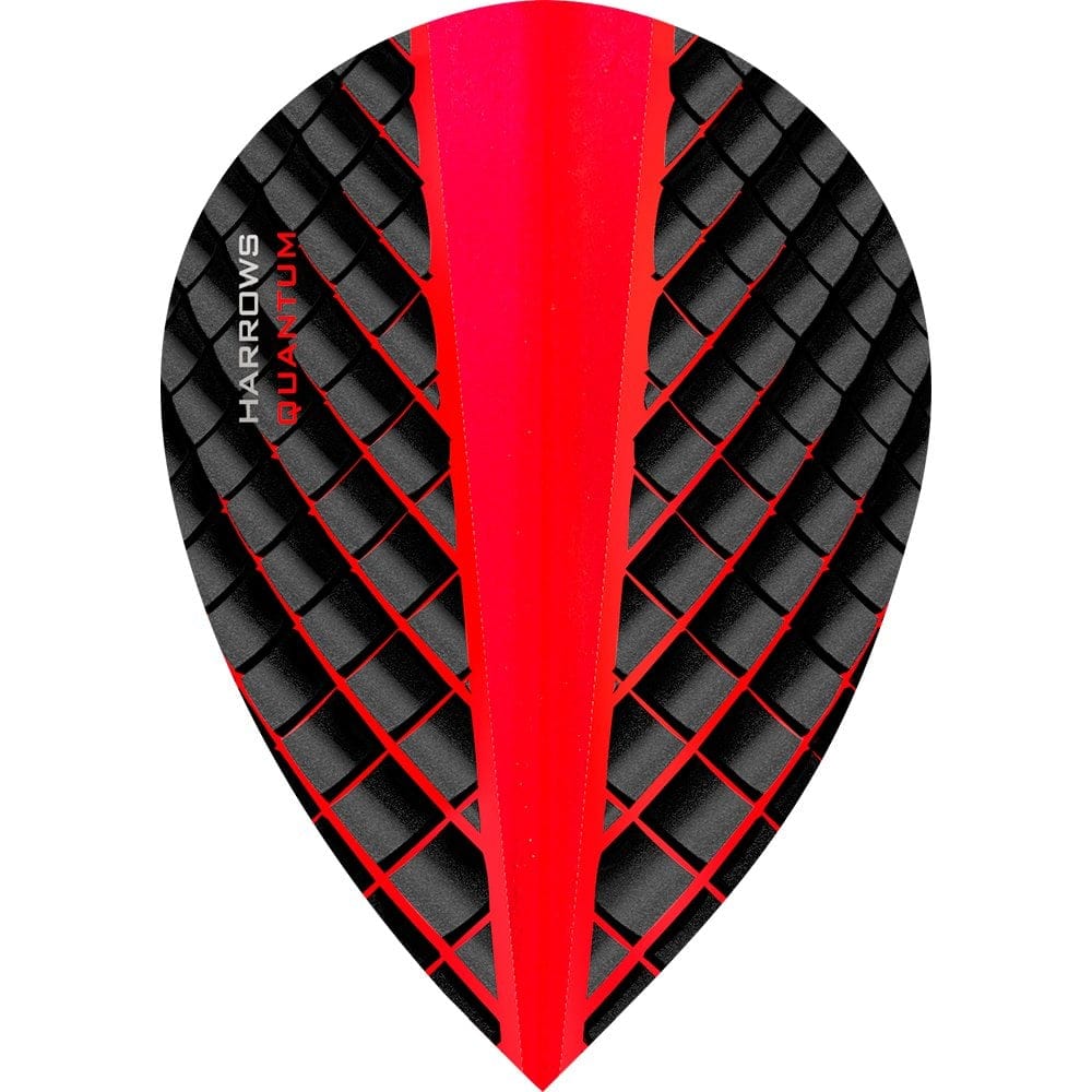 *Harrows Quantum Dart Flights - 3D Effect - 100 Micron - Pear Red
