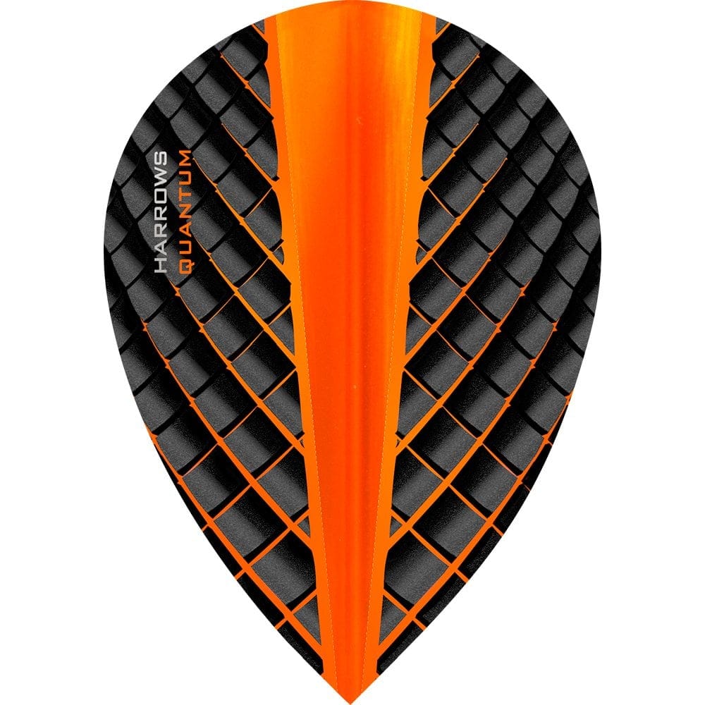 *Harrows Quantum Dart Flights - 3D Effect - 100 Micron - Pear Orange