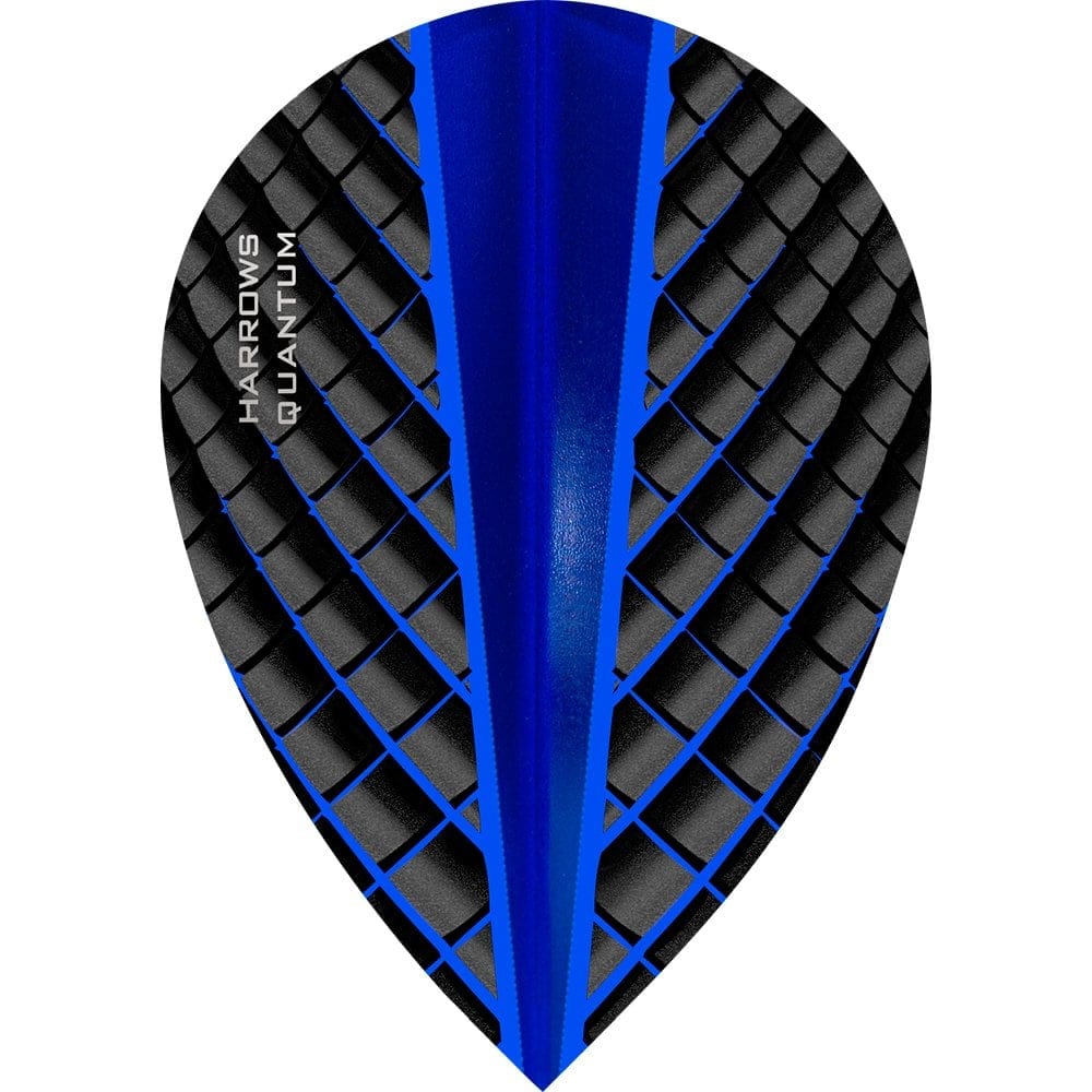 *Harrows Quantum Dart Flights - 3D Effect - 100 Micron - Pear Blue