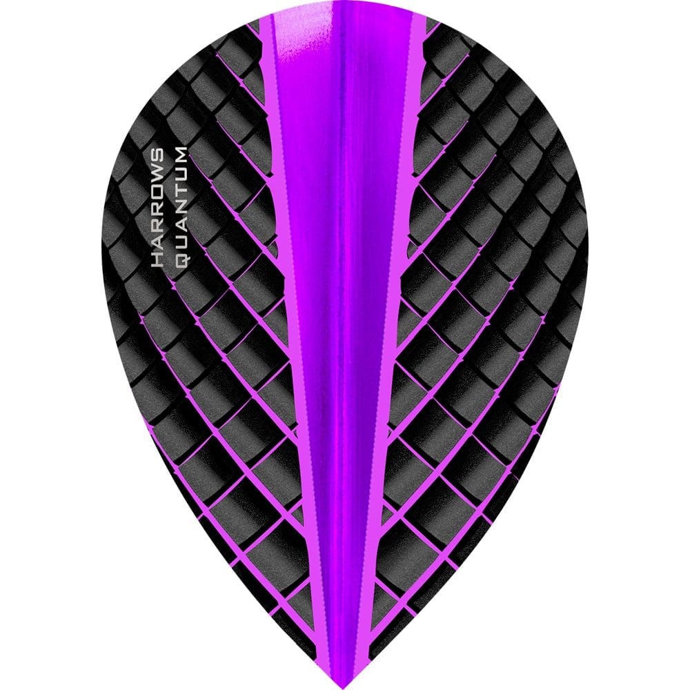 *Harrows Quantum Dart Flights - 3D Effect - 100 Micron - Pear Purple