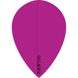 *Dart Flights - Raw 100 - 100 Micron - Pear - Plain Neon Pink