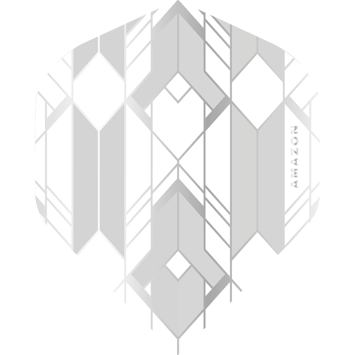 *Amazon Glaze Dart Flights - No2 - Std - White Grey