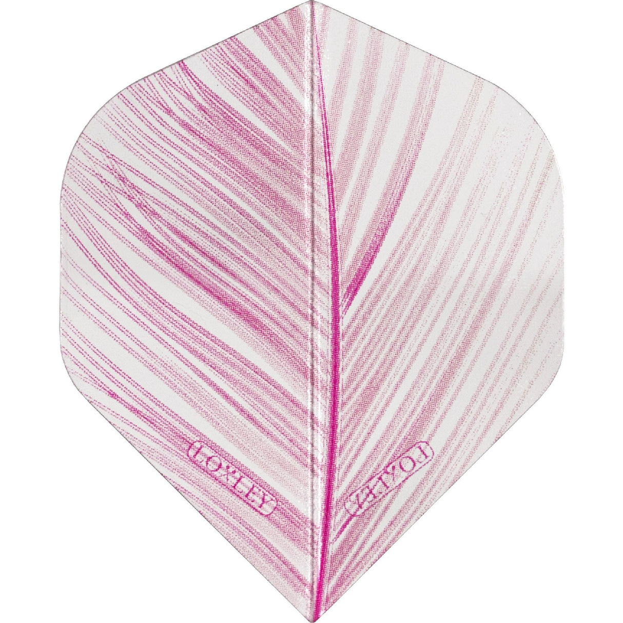*Loxley Dart Flights - Feather 100 - No2 - Std - Transparent - Blue Pink
