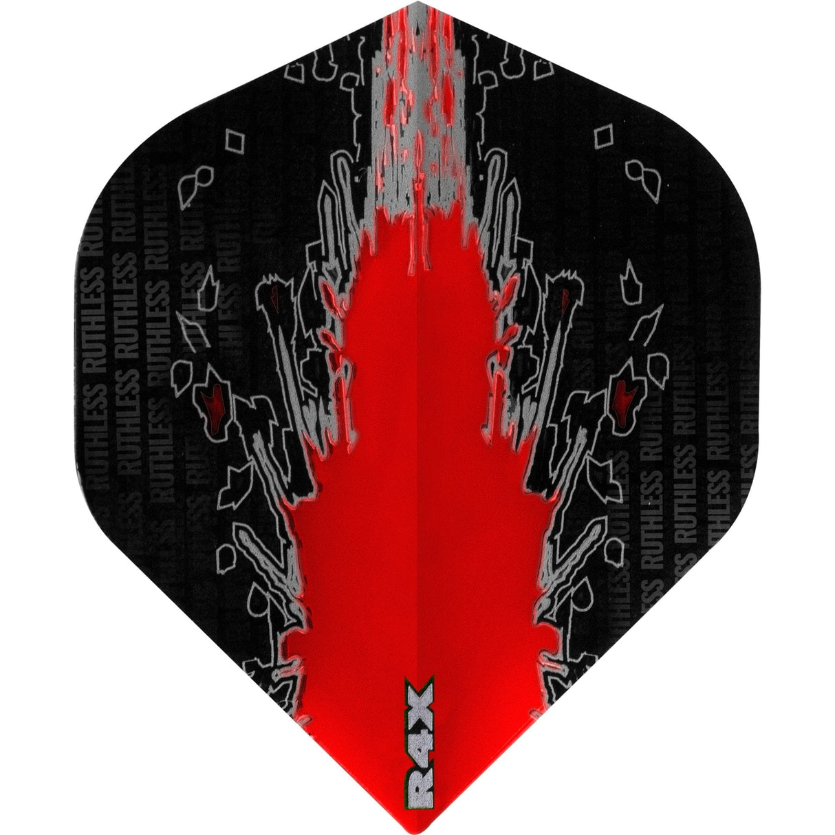 *Ruthless - High Impact - Dart Flights - 100 Micron - No2 - Std Red