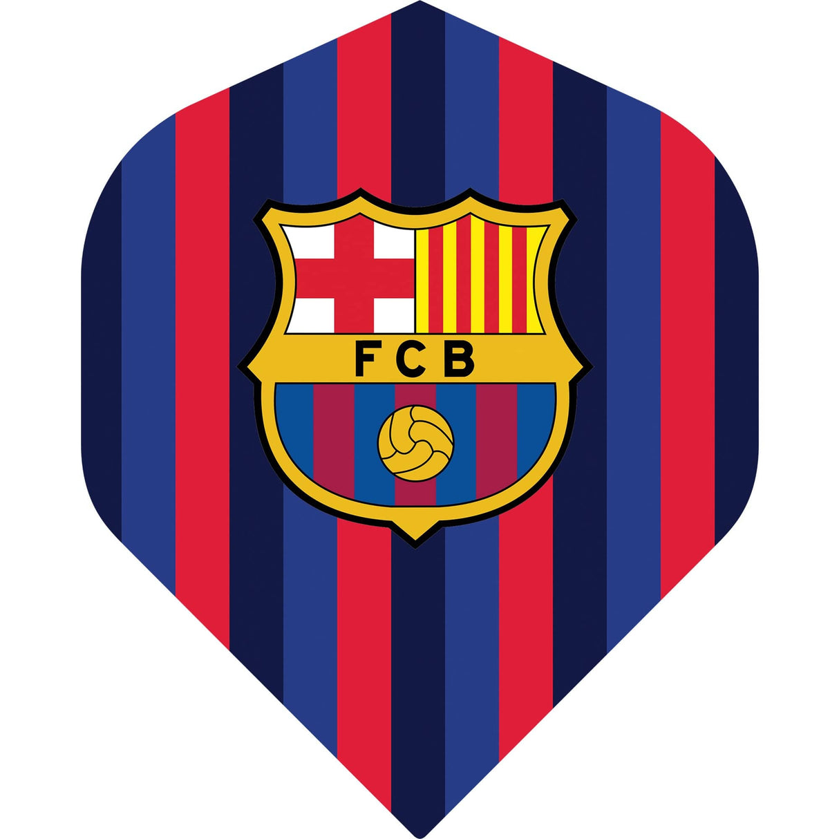 *FC Barcelona - Official Licensed BARÇA - Dart Flights - No2 - Std - F1 - Striped with Crest