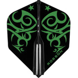 Robson Plus Dart Flights - for all shafts - Std No2 - Tribe Green