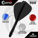 Mission Force 90 Vortex - Moulded Flight & Shaft - Kite