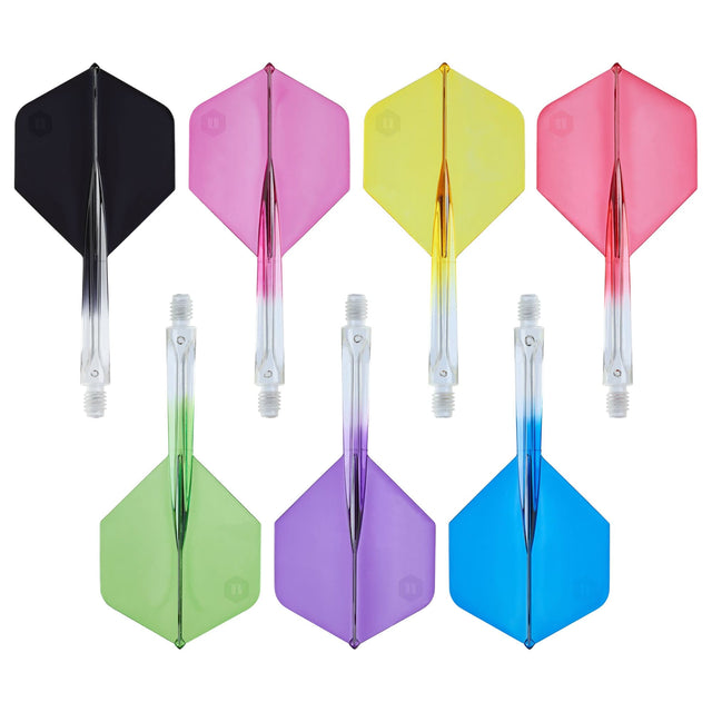 Unicorn Forge Two Tone Flights - Moulded Flight & Shaft System - Plus Std