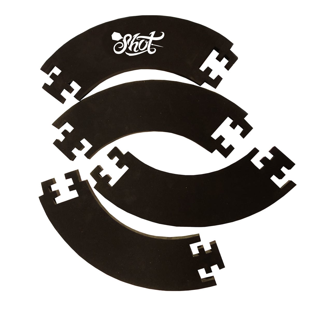 Shot EVA Dartboard Surround - 4-pieces - Black