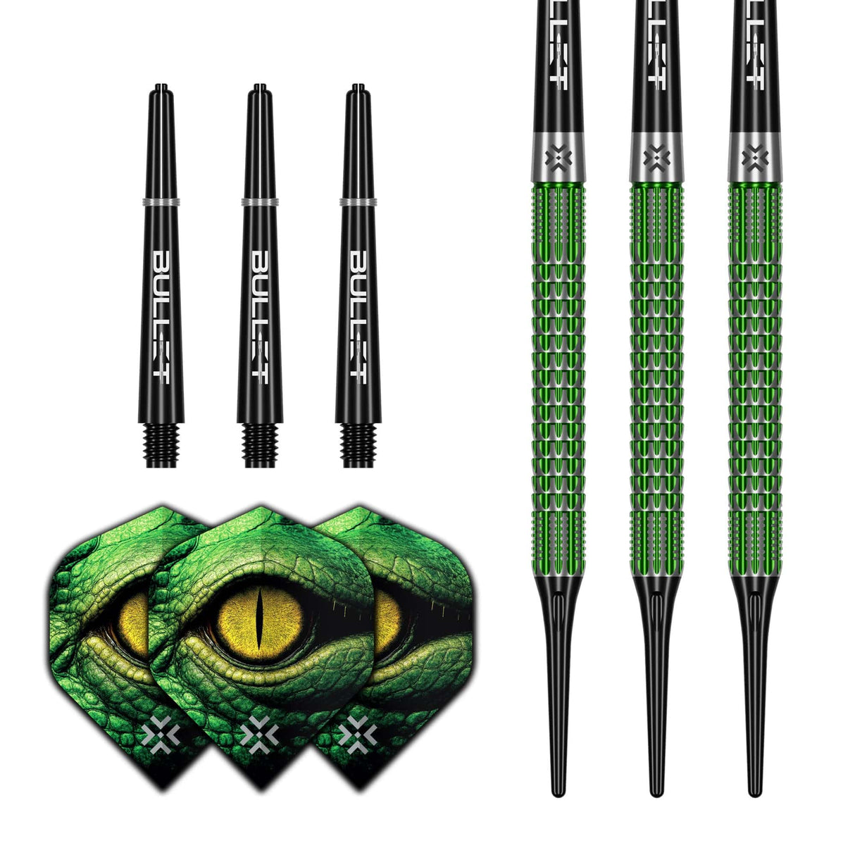 Bullet Gator Darts - Soft Tip - 90% Tungsten 20g