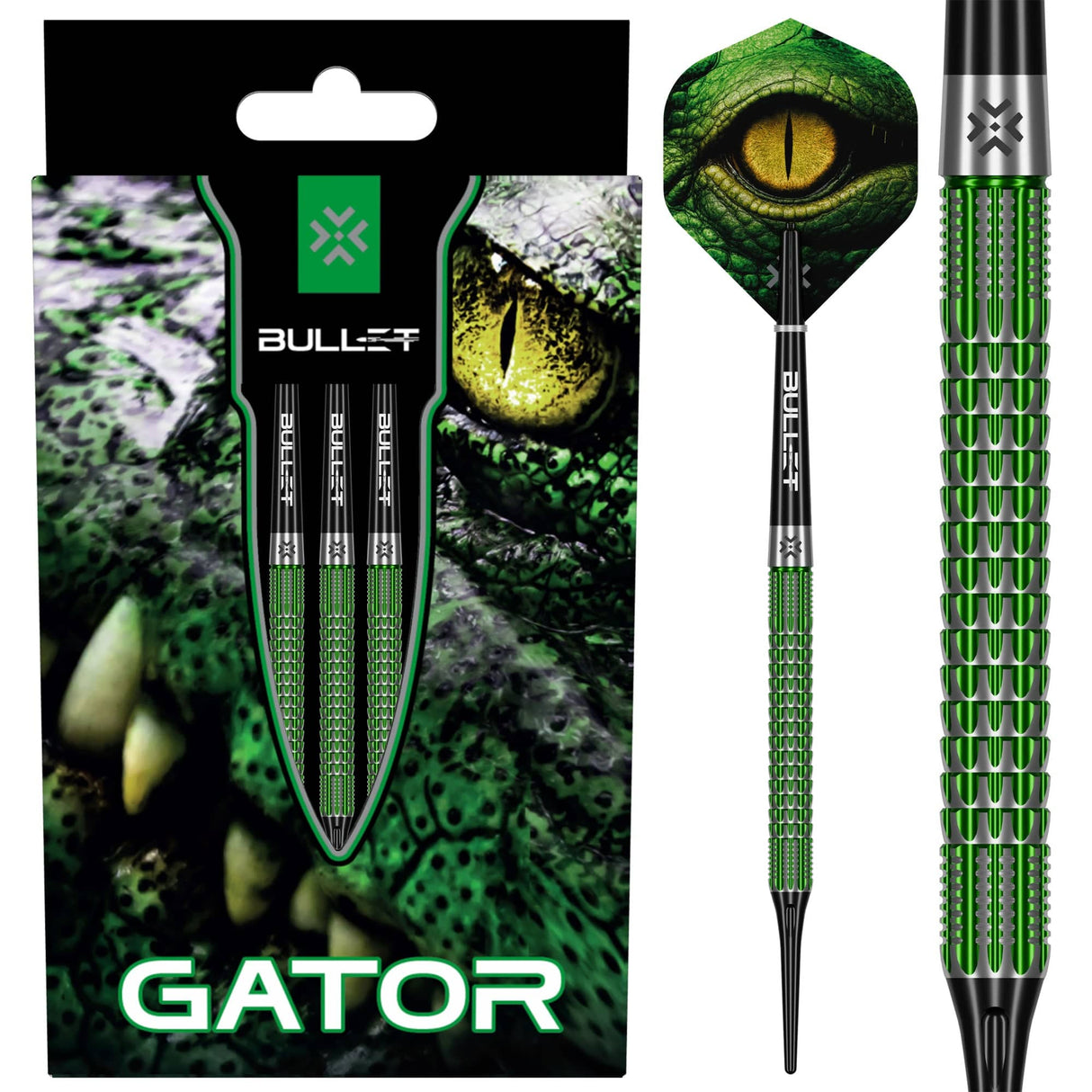 Bullet Gator Darts - Soft Tip - 90% Tungsten 20g