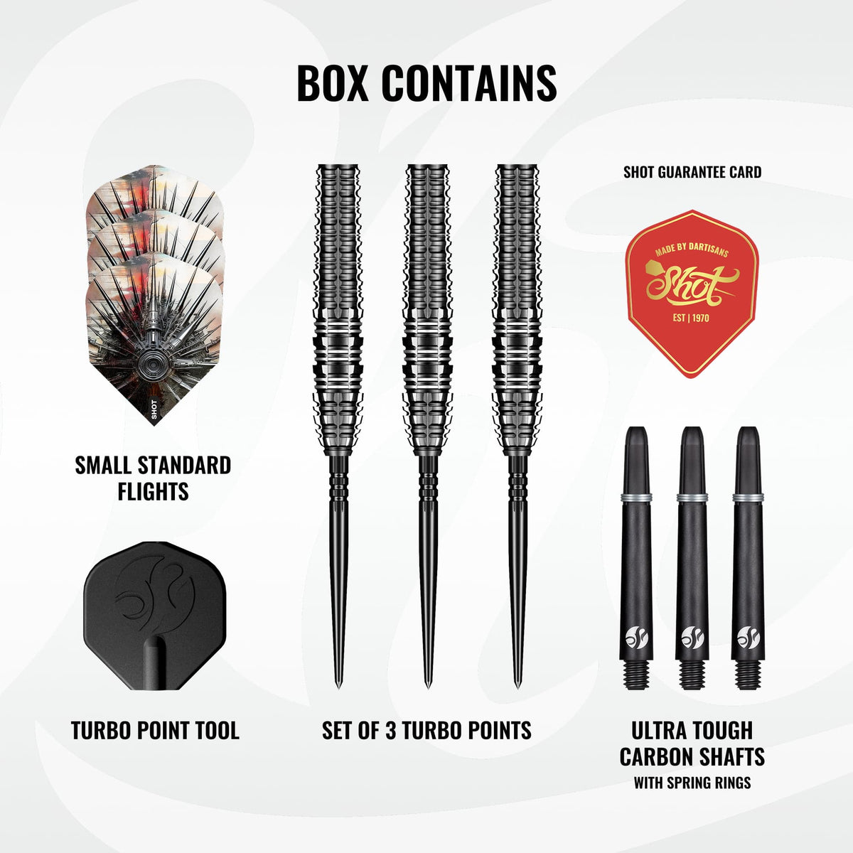 Shot Gnarly TP Darts - Steel Tip - 90% Tungsten - Smasha