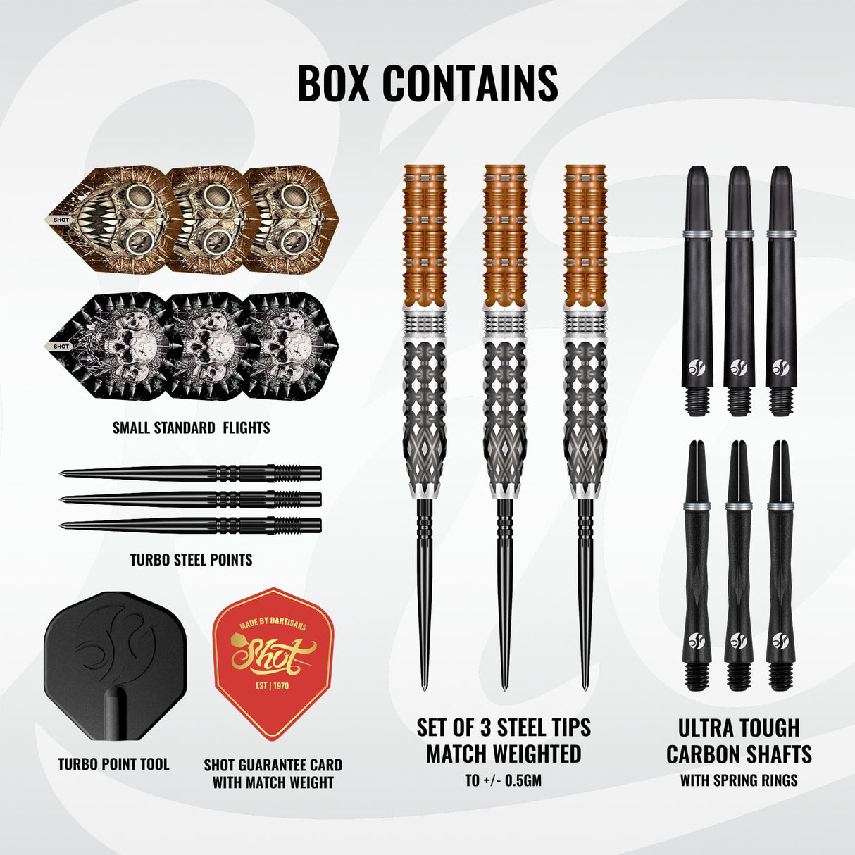Snot Gnarly Darts - Steel Tip - 95% Tungsten - Gnasha