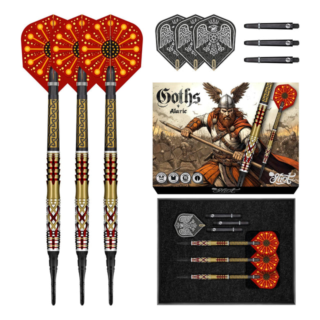 Shot Goths Darts -Soft Tip - 95% Tungsten - Alaric 20g