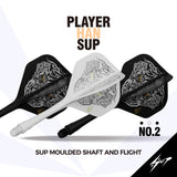 Caliburn SUP Dart Flights - Moulded Shaft & Flight - Han - Standard No6
