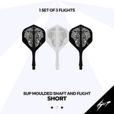 Caliburn SUP Dart Flights - Moulded Shaft & Flight - Han - Standard No6