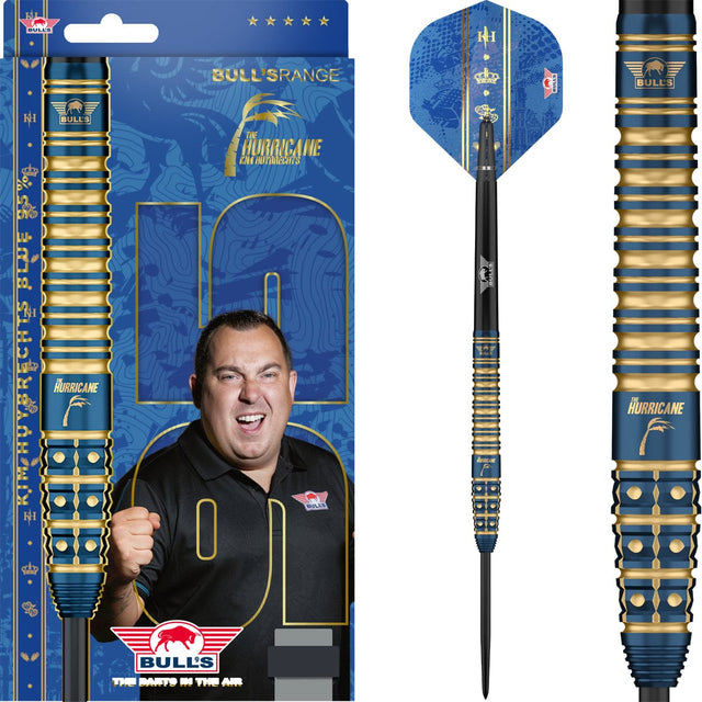 Bulls Kim Huybrechts Darts - Steel Tip - 95% Tungsten - Blue