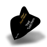 Personalised Flights - Hot Foil - 5 Sets - Poly Plain - Kite - Black