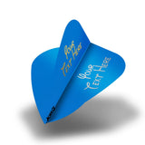 Personalised Flights - Extra Strong - Hot Foil - 5 Sets - Kite - Blue