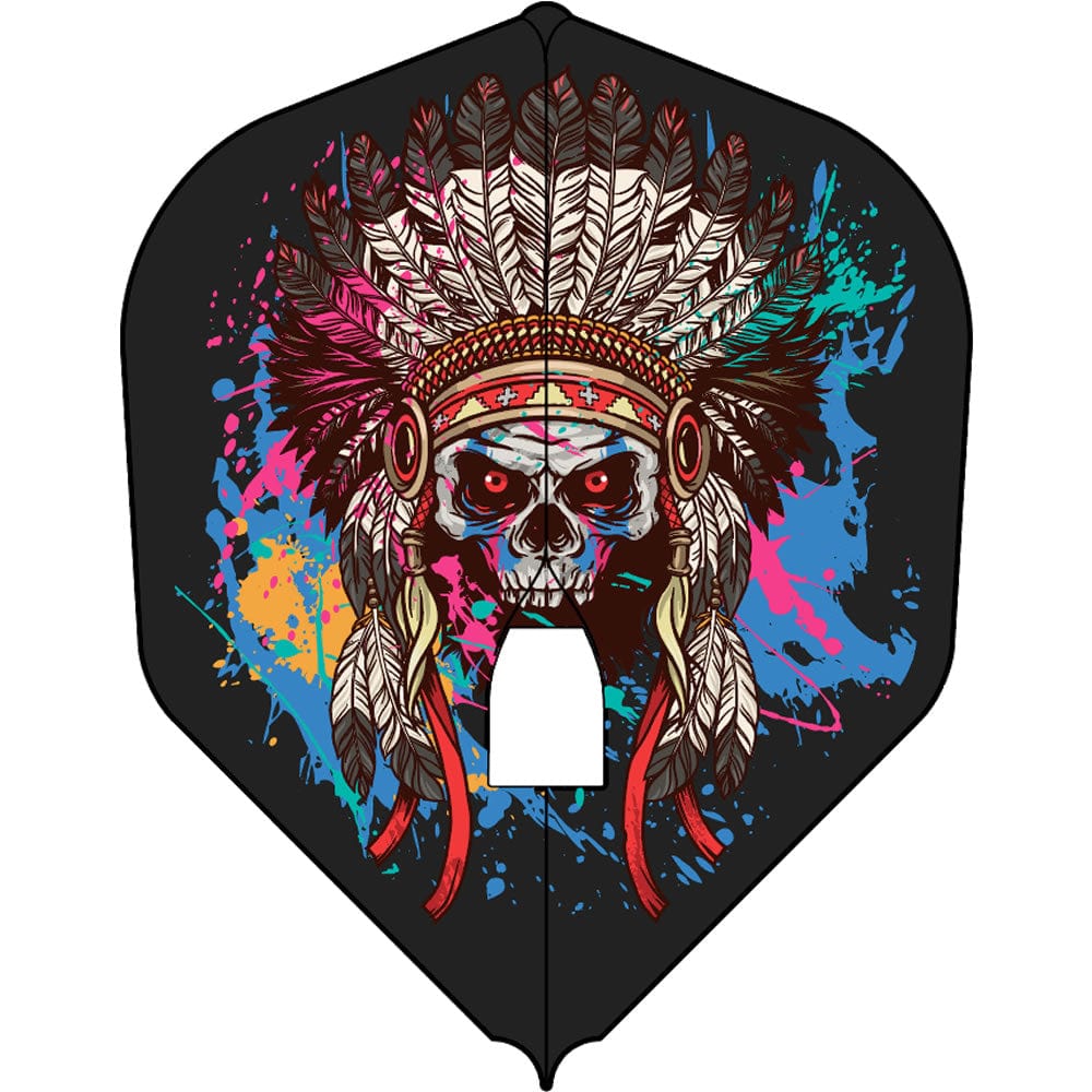 L-Style - EZ L-Flights - Integrated Champagne Ring - L1EZ Standard - SD Chief Skull Black