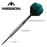 *Mission Lewis Gurney Darts - Steel Tip - 95% Tungsten - Silver-Black Rings