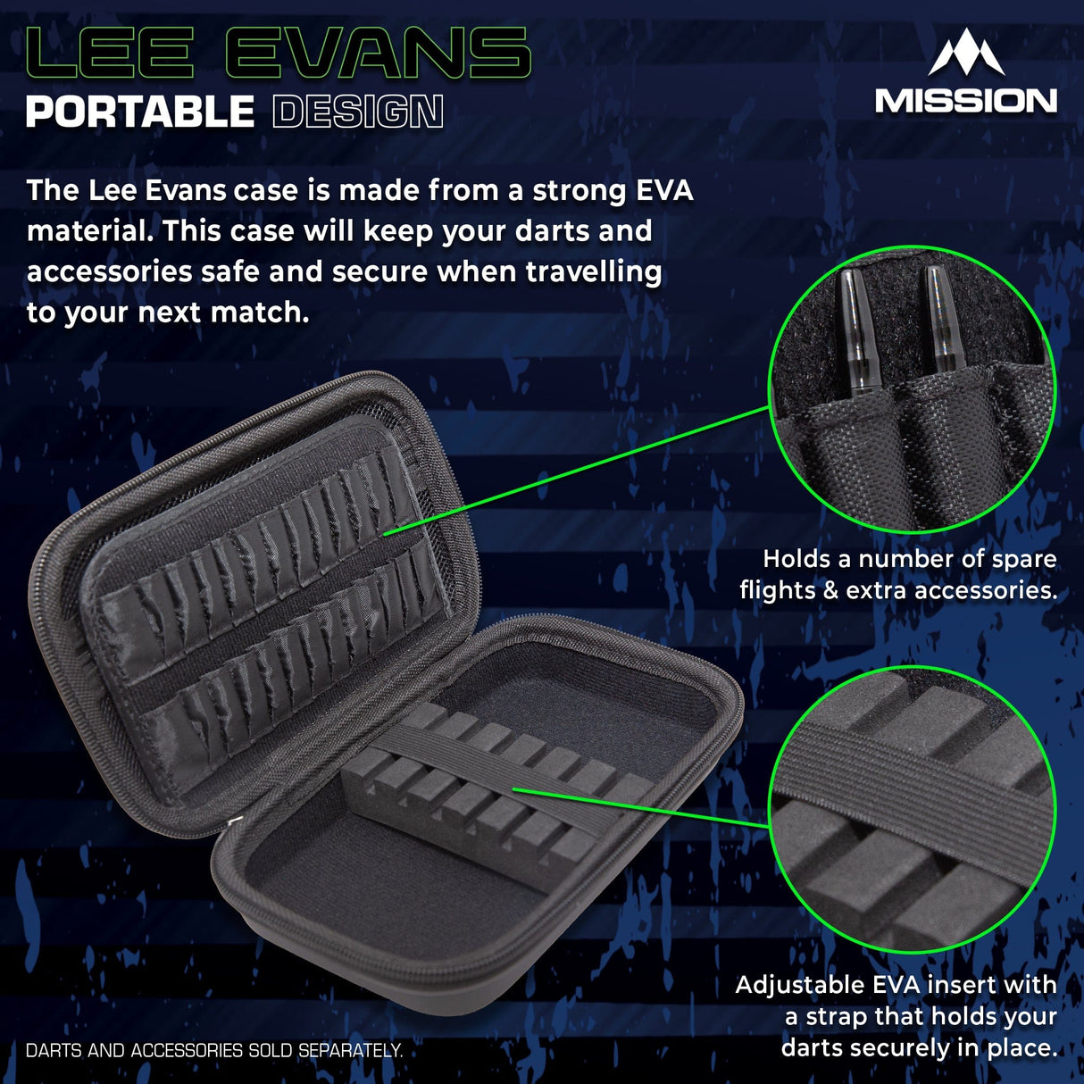 Mission Darts Players- EVA Dart Case - Lee Evans