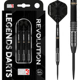 Legend Darts - Steel Tip - Revolution Series - B18 - Black - Straight Multi Cut