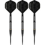 Legend Darts - Steel Tip - Revolution Series - B22 - Black - Shark Ring & Milled Cut