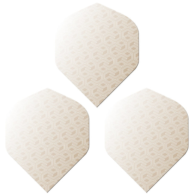 Caliburn Dart Flights - 100 Micron - Logo - White