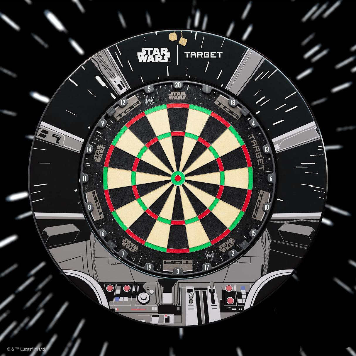 Target Star Wars Bundle - Millennium Falcon - Dartboard & Surround