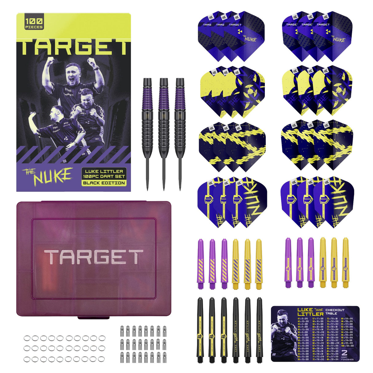 Target Luke Littler Darts - 100 piece Accessory Kit