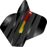 Mission Solo Dart Flights - 100 Micron - Standard No2 - Mike De Decker - Black