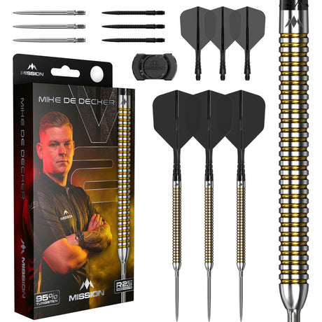 Mission Mike De Decker R2.5 Darts - Steel Tip - 95% Tungsten - V2