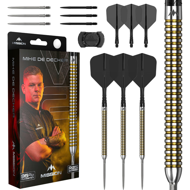 Mission Mike De Decker R2.5 Darts - Steel Tip - 95% Tungsten - V2