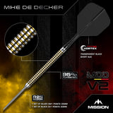 Mission Mike De Decker R2.5 Darts - Steel Tip - 95% Tungsten - V2