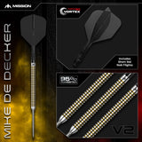 Mission Mike De Decker R2.5 Darts - Steel Tip - 95% Tungsten - V2
