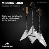 Mission Acrylic Dart Stand - Logo - 3 Dart Display Stand