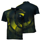 Mission Darts Orb Dart Shirt - Collarless - Lightweight - Black & Yellow - Youth