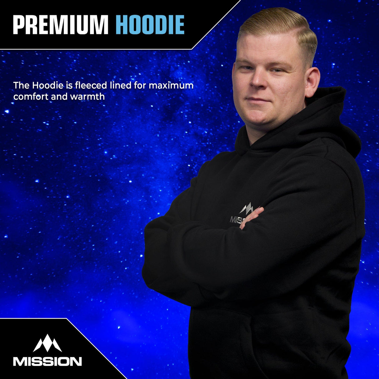 Mission Darts - Premium Hoodie - Black