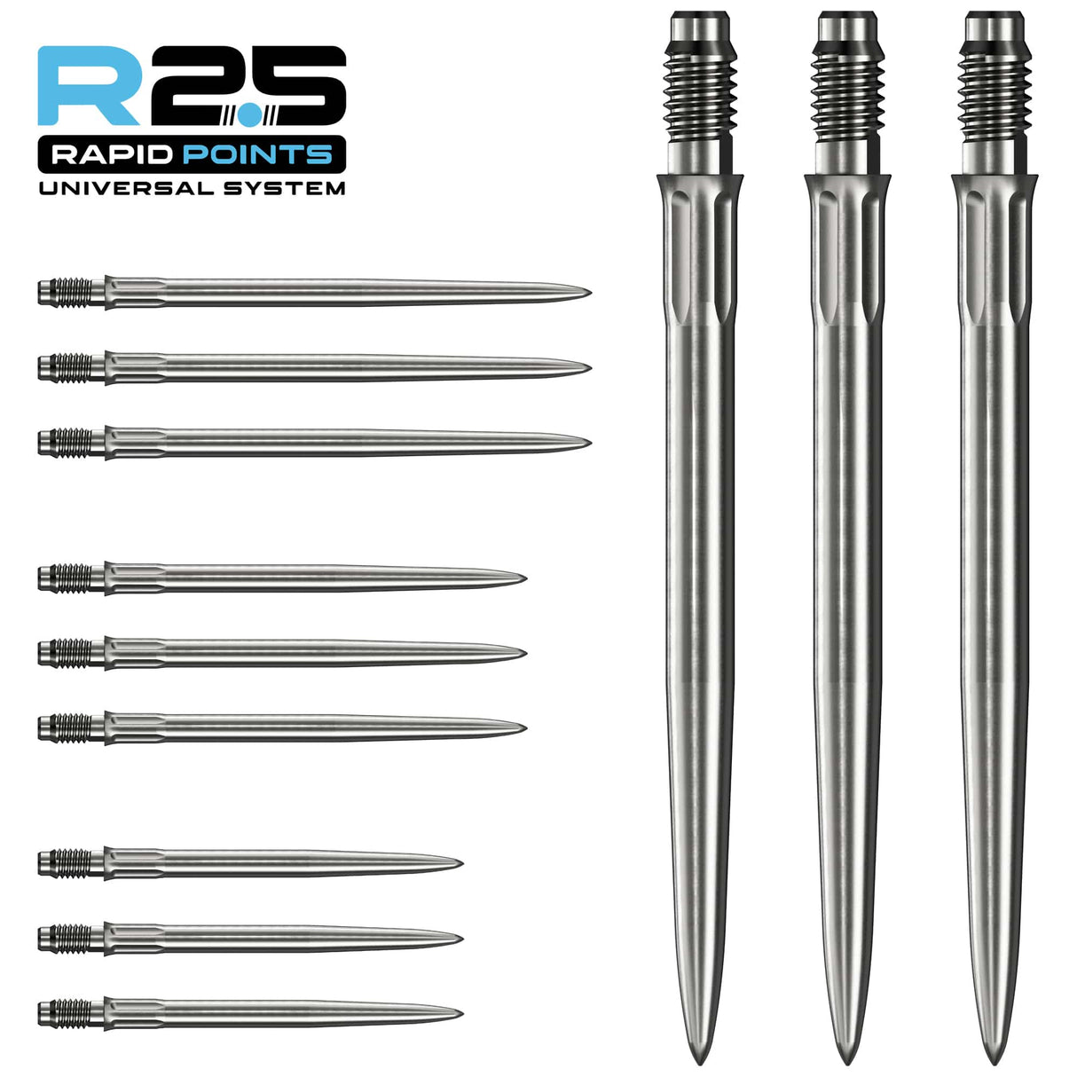 Mission R2.5 Rapid Dart Points - Steel Tip - SM1