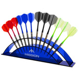 Mission Station 12 - holds 12 darts - Acrylic Darts Display Arc Colours Blue