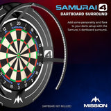 Mission Darts Samurai 4  Surround - White Edition