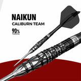 Caliburn Players Darts - Steel Tip - 90% Tungsten - Obsidian: Naikun