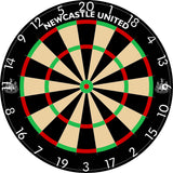 Newcastle United FC - Official Licensed - Professional Dartboard - Crest and Wordmark