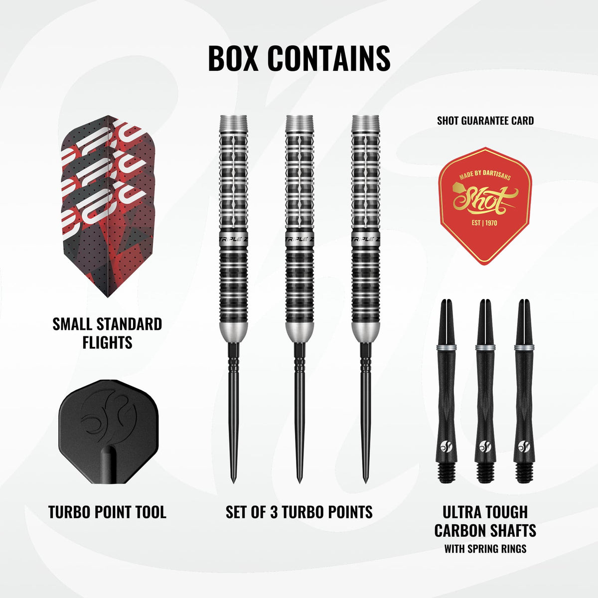 Shot Pro Series TP Darts - Steel Tip - 90% Tungsten - Niels Zonneveld 2.0