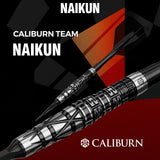 Caliburn Players Darts - Soft Tip - 90% Tungsten - Obsidian: Naikun 18g