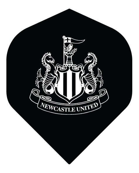 Newcastle United FC - Official Licensed - Dart Flights - No2 - Std - F1 - Mono Crest