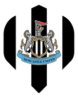Newcastle United FC - Official Licensed - Dart Flights - No2 - Std - F2 - Black & White Stripe Crest
