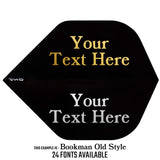 Personalised Flights - Hot Foil - 5 Sets - Poly Plain - Std - Black